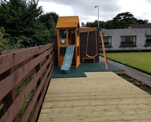 Wooden Decking / Play Area